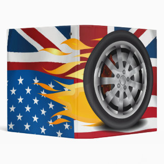Fire, Alloy Great Britain USA 3 Ring Binder