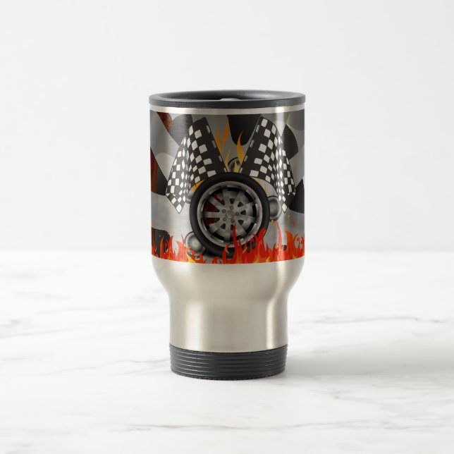 Fire, Alloy Travel Mug (Center)