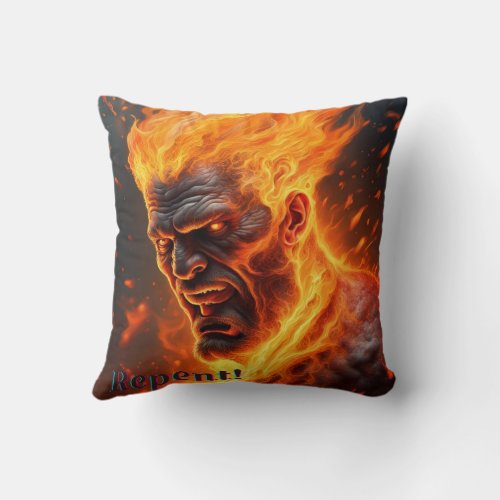 Fire And Brimstone Throw Pillow