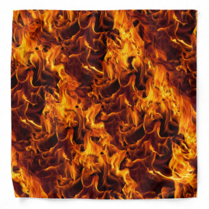 Fire and Flame Pattern Bandana