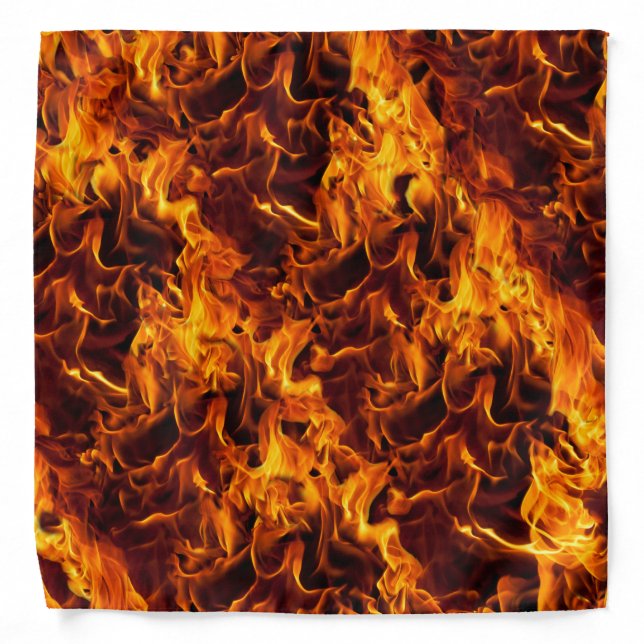 Fire and Flame Pattern Bandana (Front)