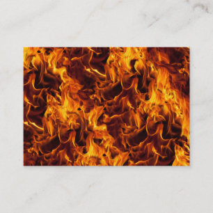 Fire and Flame Pattern Business Card