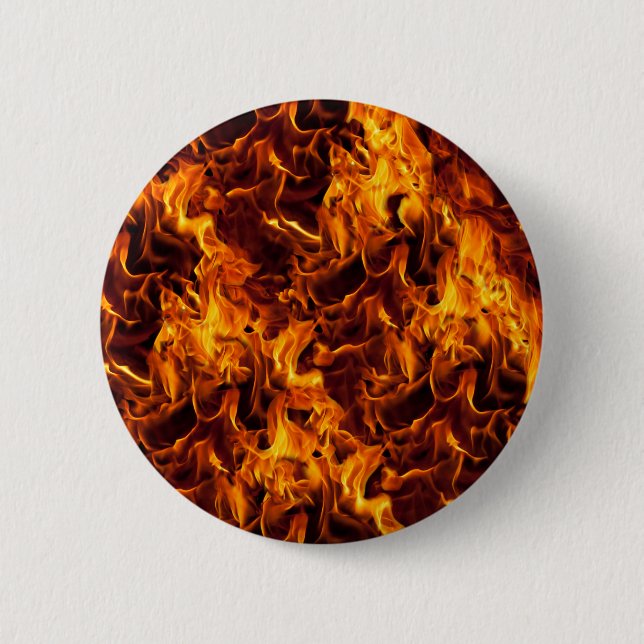 Fire and Flame Pattern Button (Front)