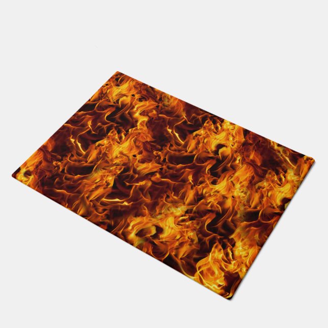 Fire and Flame Pattern Doormat (Angled)