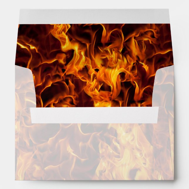 Fire and Flame Pattern Envelope (Back (Bottom))