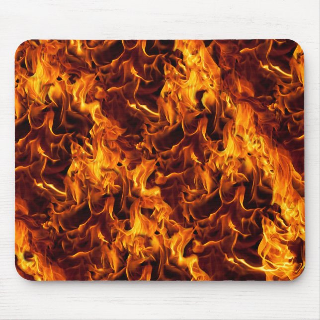 Fire and Flame Pattern Mouse Pad (Front)