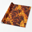 Fire and Flame Pattern Wrapping Paper