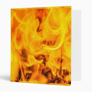 Fire and flames 3 ring binder