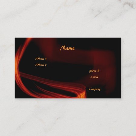 Fire And Flames Business Card
