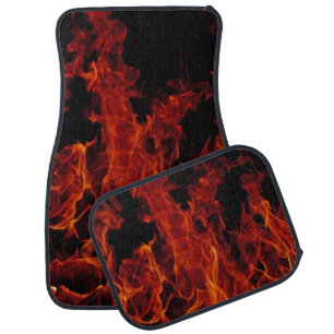 Fire and Flames Car Floor Mat