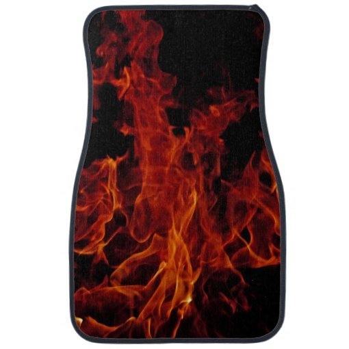 Fire and Flames Car Floor Mat Zazzle