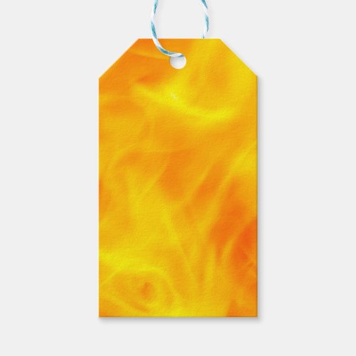 Fire and flames gift tags