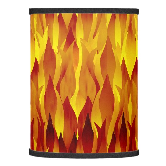 Fire and Flames Illustration Lamp Shade (Left)
