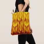 Fire and Flames Illustration Tote Bag