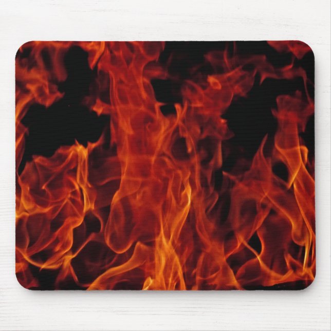 Fire and Flames Mouse Pad (Front)