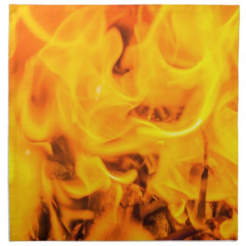 Fire and flames napkin