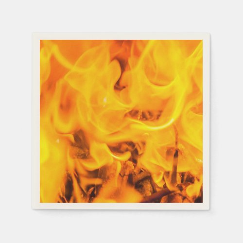 Fire and flames napkins