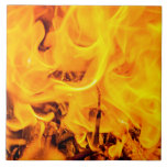 Fire And Flames Pattern Ceramic Tile at Zazzle