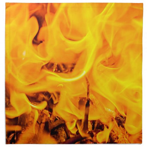 Fire And Flames Pattern Cloth Napkin