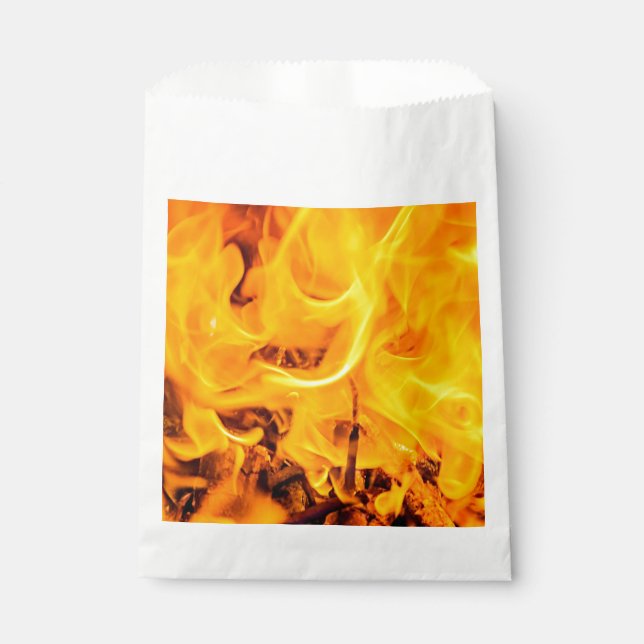 Fire And Flames Pattern Favor Bag (Front)