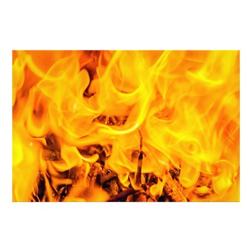 Fire And Flames Pattern Photo Print