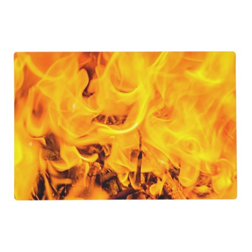 Fire And Flames Pattern Placemat