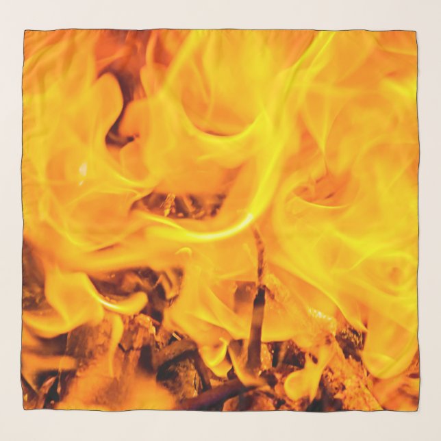 Fire And Flames Pattern Scarf (Front)