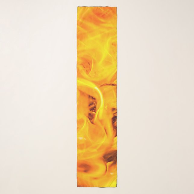Fire And Flames Pattern Scarf (Front)