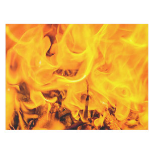 Fire And Flames Pattern Tablecloth