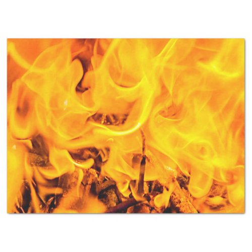 Fire And Flames Pattern Tissue Paper