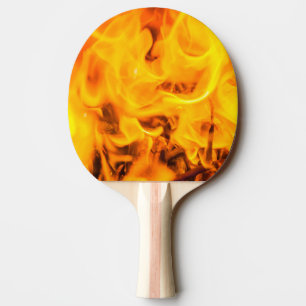 Fire and flames Ping-Pong paddle