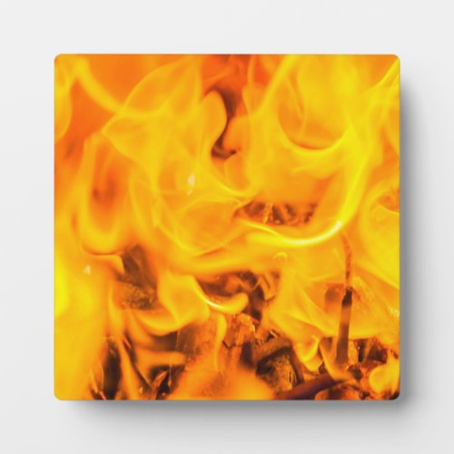 Fire and flames plaque