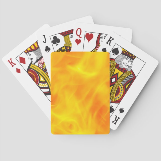 Fire and flames poker cards (Back)