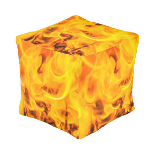 Fire and flames pouf