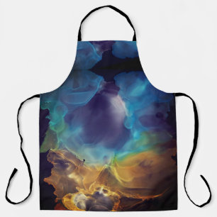 Fire and Ice abstract Nebula  Apron