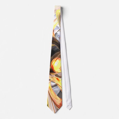 Fire and Ice Abstract Tie