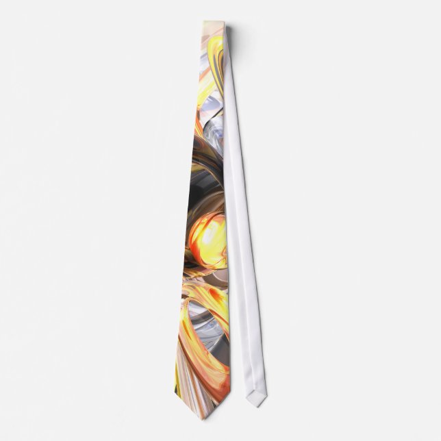Fire and Ice Abstract Tie (Front)