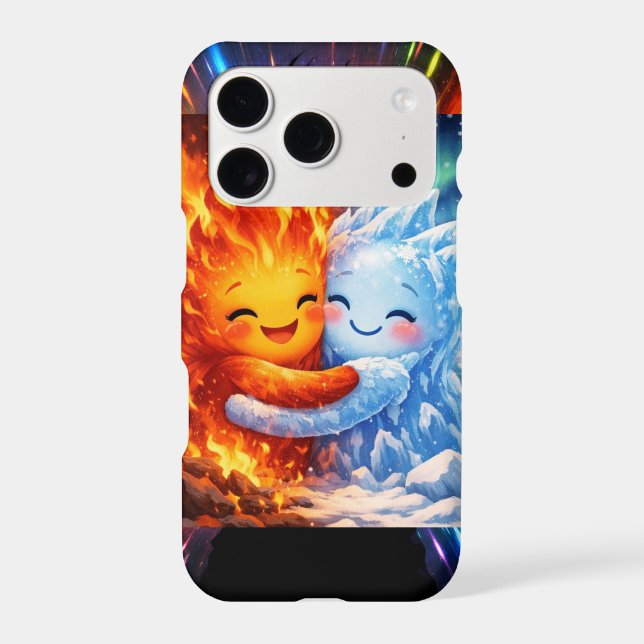Fire And Ice Best Friends Case-Mate iPhone Case (Back)