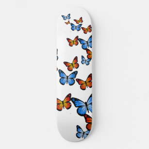 Fire and Ice Butterflies Skateboard Deck