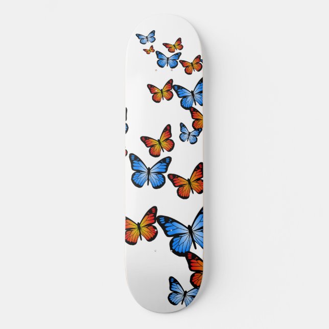 Fire and Ice Butterflies Skateboard Deck (Front)
