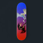 Fire and Ice Dragon Battle Flying Beast Skateboard<br><div class="desc">This design may be personalized by choosing the customize option to add text or make other changes. If this product has the option to transfer the design to another item, please make sure to adjust the design to fit if needed. Contact me at colorflowcreations@gmail.com if you wish to have this...</div>