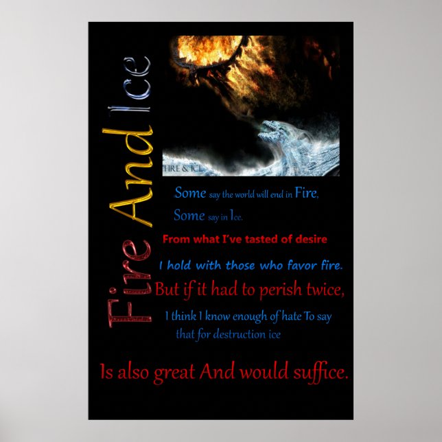 Fire And Ice Fighting Poster (Front)