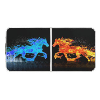 Fire and Ice Horses Beer Pong Table
