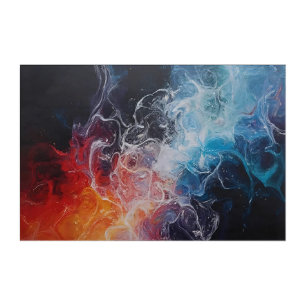 Fire and Ice in Flow Acrylic Print