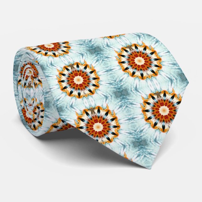 Fire and Ice Neck Tie (Rolled)