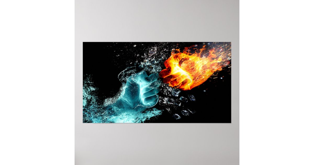 Fire and Ice Poster | Zazzle