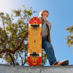Fire and Ice Skateboard Deck