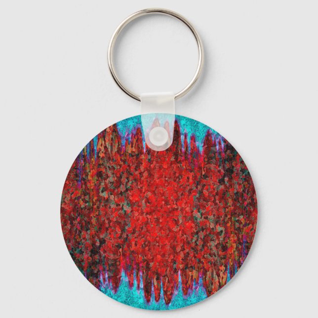 Fire and ice texture keychain (Front)