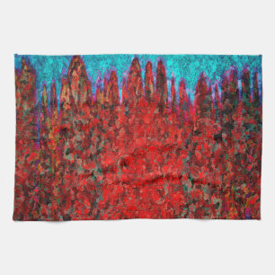 Fire and ice texture towel