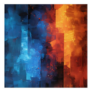 Fire and Ice: The Duality Acrylic Print